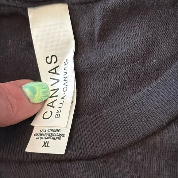 Bella Canvas Cotton Women in Country Music Short Sleeve Tee in Gray Size XL - Picture 4 of 5